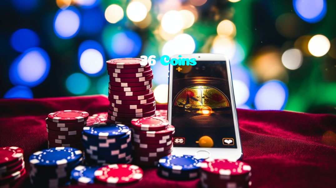 36 Coins casino presented on mobile device in Pakistan with slots and live games
